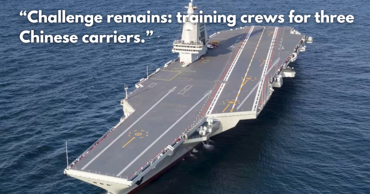 China's New Aircraft Carrier Transits Taiwan Strait for Final Tests