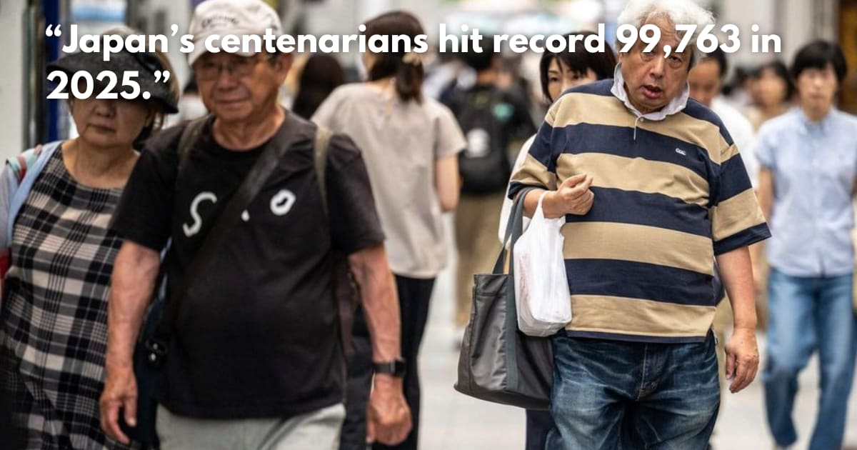 Japan's Centenarian Population Hits Record High of 99,763