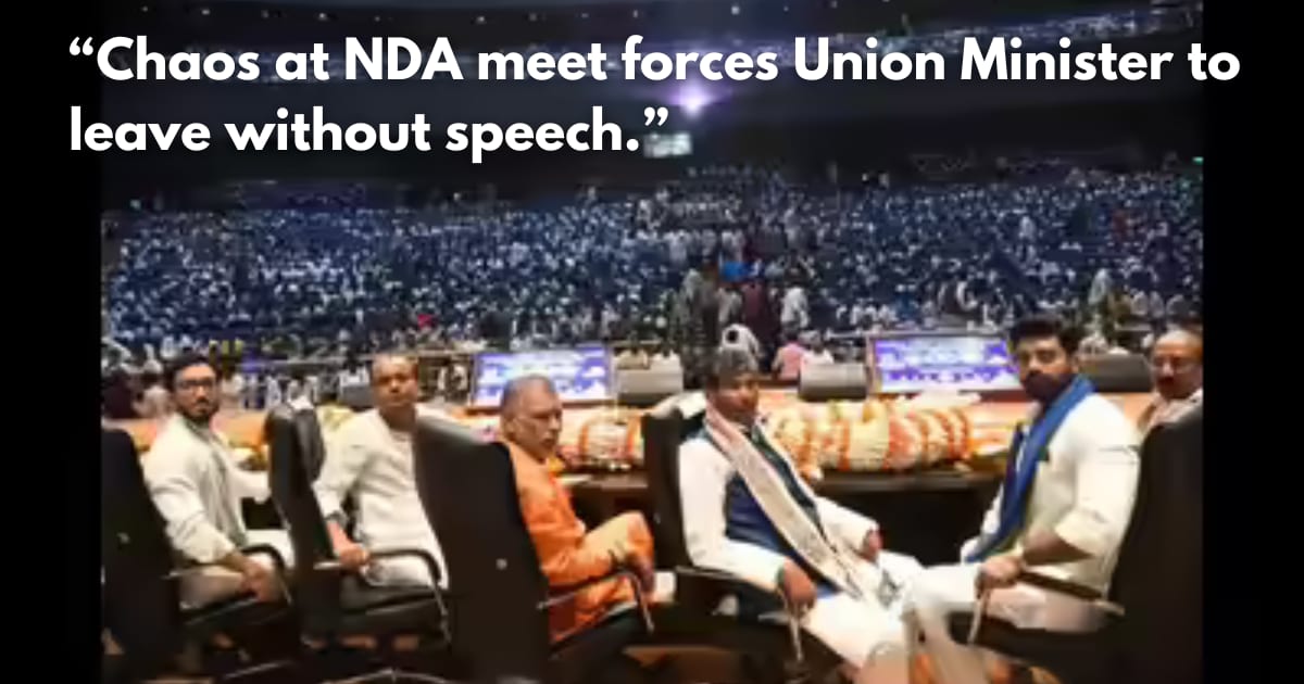 Chaos at NDA Meet in Bihar: Union Minister Leaves as Allies Clash