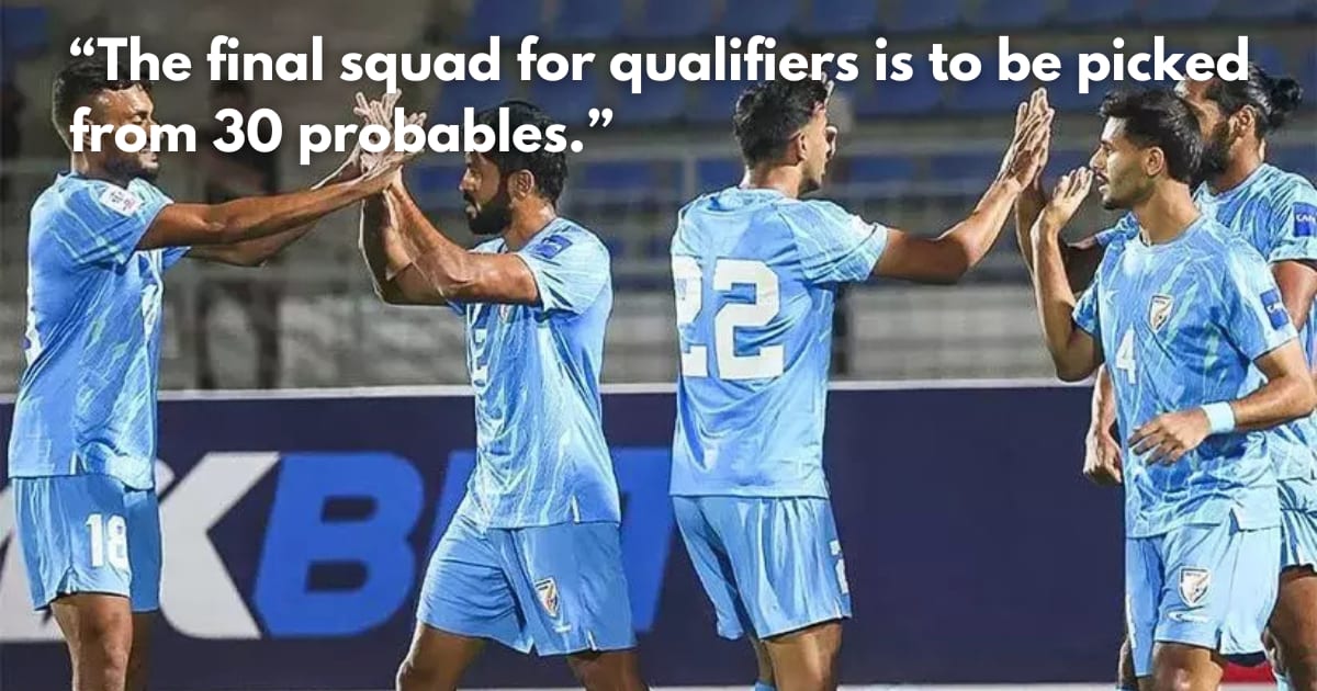 7 Keralites in Indian Team's 30-Man Squad for Asian Cup Qualifiers