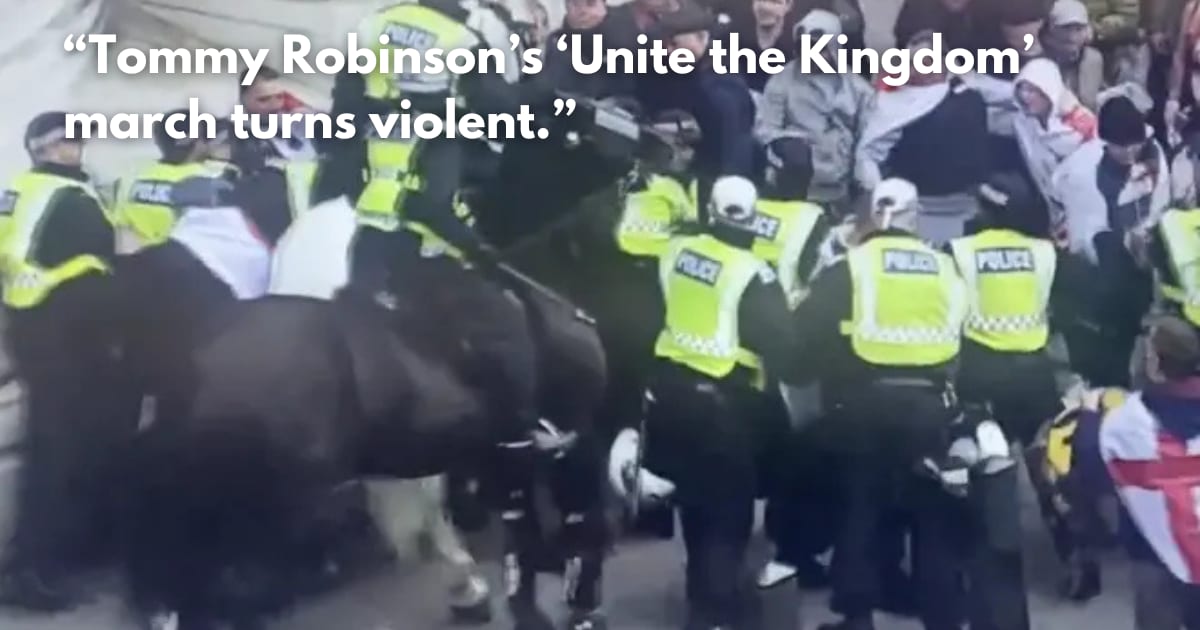 Violence Erupts at London's 'Unite the Kingdom' Rally