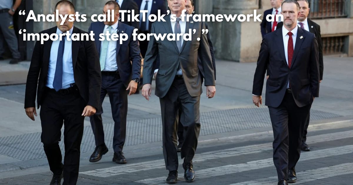 US & China Reach TikTok 'Framework' Deal; Trump & Xi to Finalize