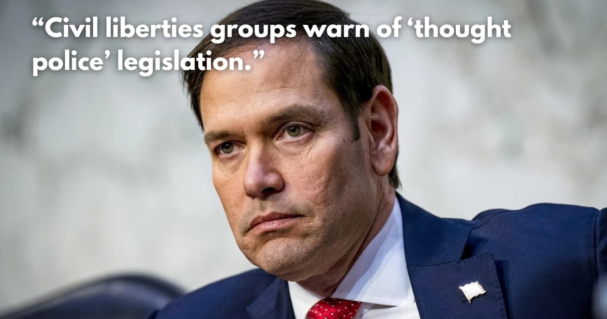 US Bill Sparks 'Thought Police' Concerns Over Israel Criticism