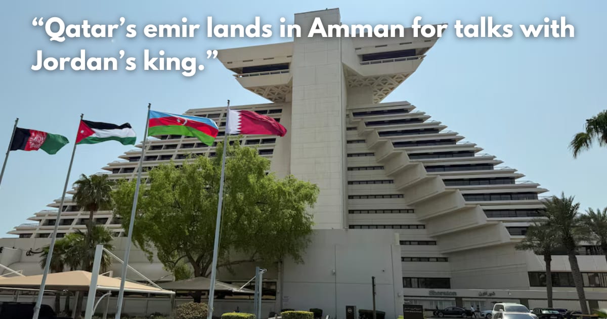 Qatar's Emir Visits Jordan to Discuss Israel Attack & Cooperation
