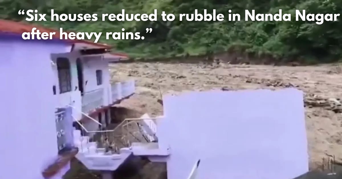 5 missing, 6 houses washed away in cloudburst in Uttarakhand's Chamoli