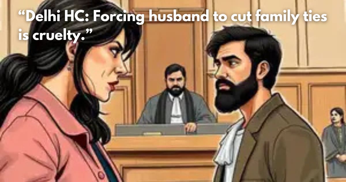 Wife Pressuring Husband to Sever Family Ties is Cruelty: Delhi HC