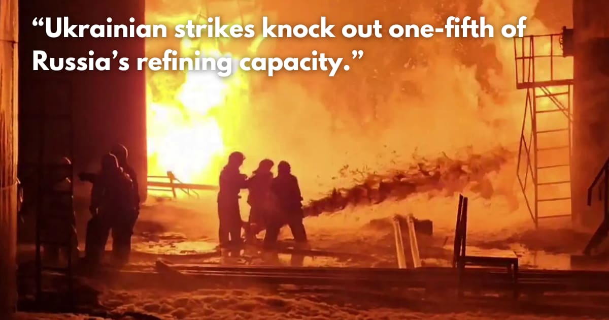 Ukraine Strikes Choke Russian Oil Exports & Fuel Supplies