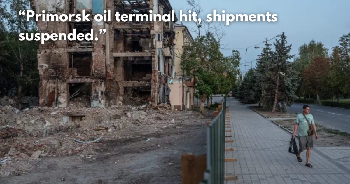 Ukraine Strikes Choke Russian Oil Exports & Fuel Supplies