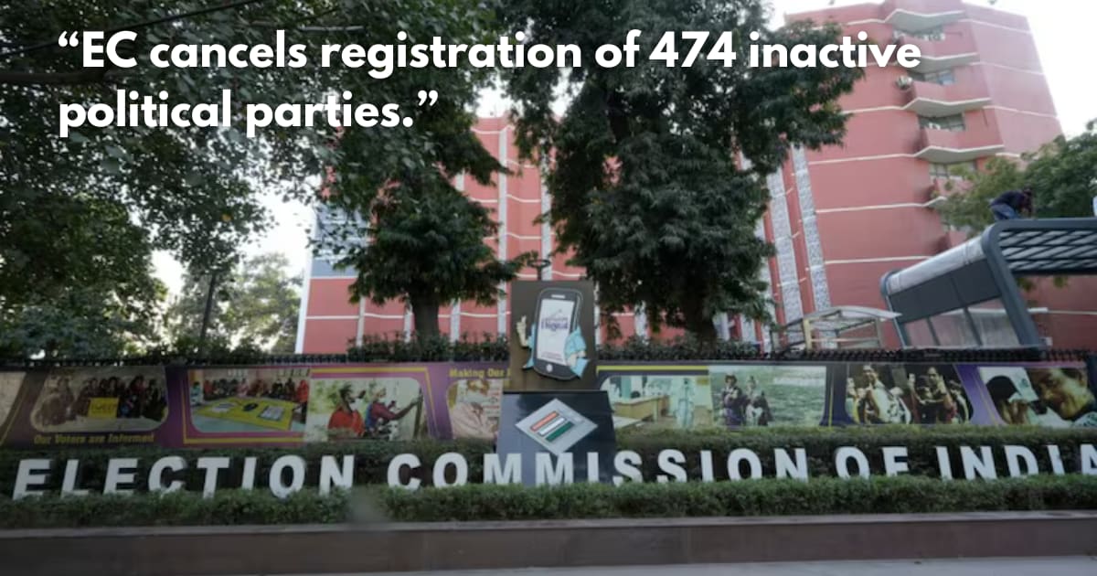 EC Deregisters 474 Parties, 26 from Telangana & AP | Electoral Reforms