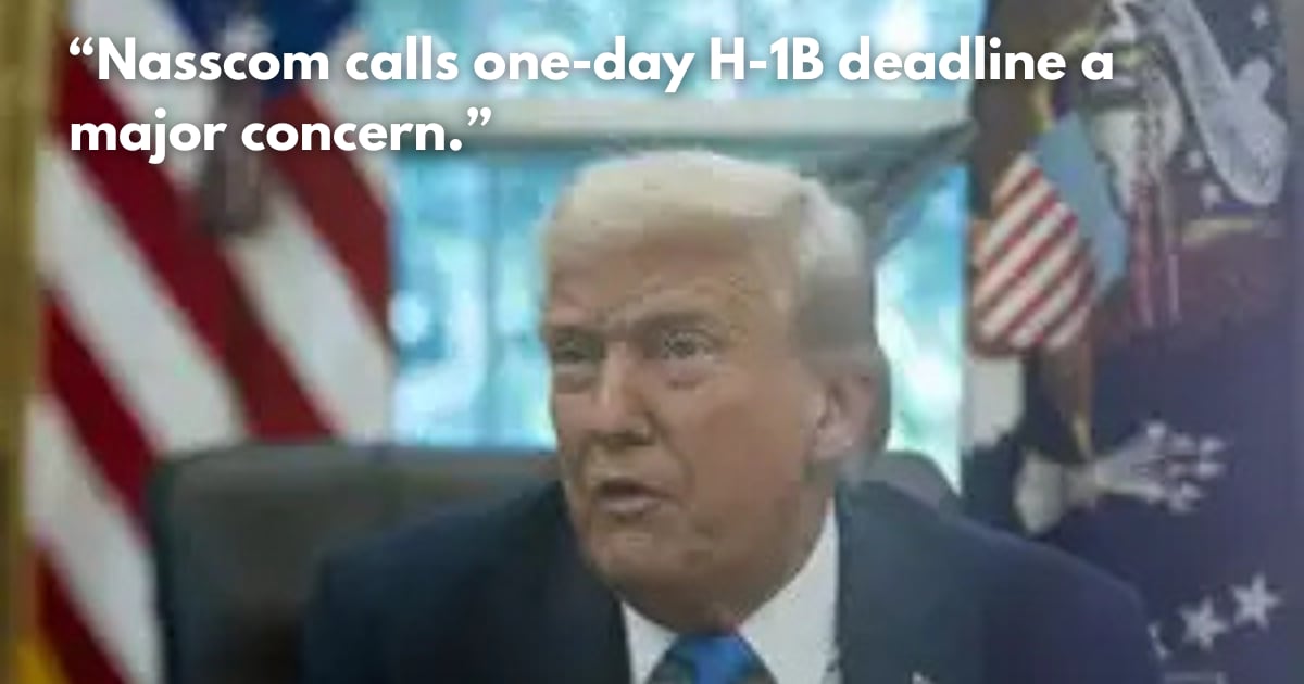 India Says Trump's H-1B Visa Fee Hike Could 'Disrupt Families'