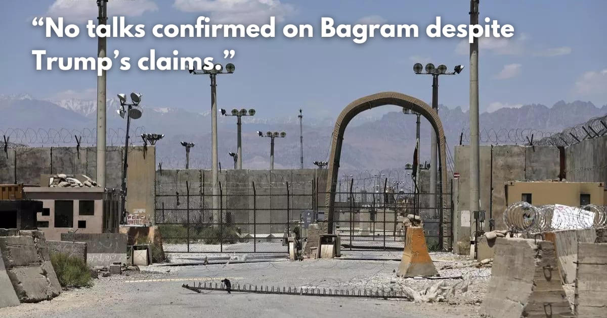 Taliban Rejects Trump's Bagram Air Base Proposal: A Geopolitical Standoff