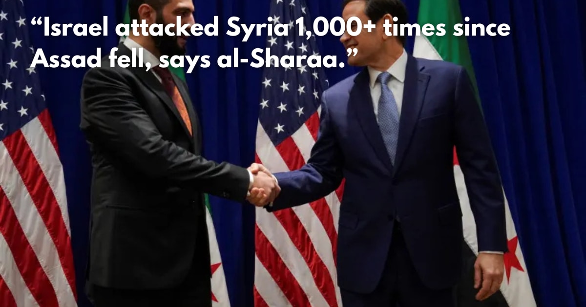 Syrian President Al-Sharaa Meets US General Who Arrested Him