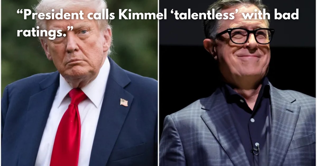 Trump Slams ABC for Reinstating Jimmy Kimmel's Show