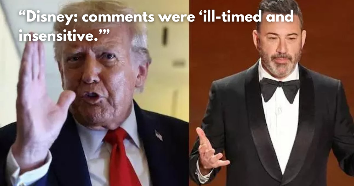 Trump Slams ABC for Reinstating Jimmy Kimmel's Show