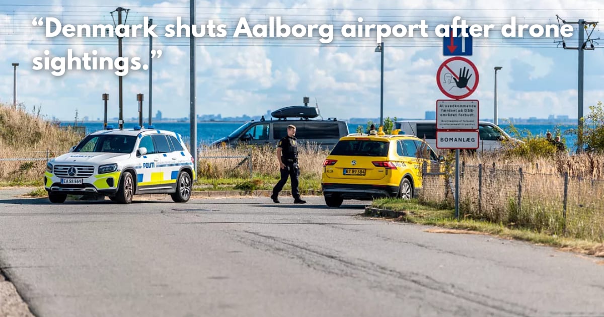 Denmark Shuts Second Airport Over Unidentified Drones