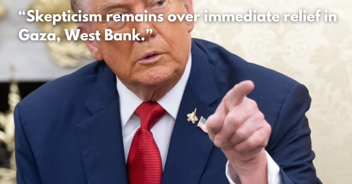 Trump Vows to Block Israeli Annexation of West Bank: 'It's Time to Stop Now'