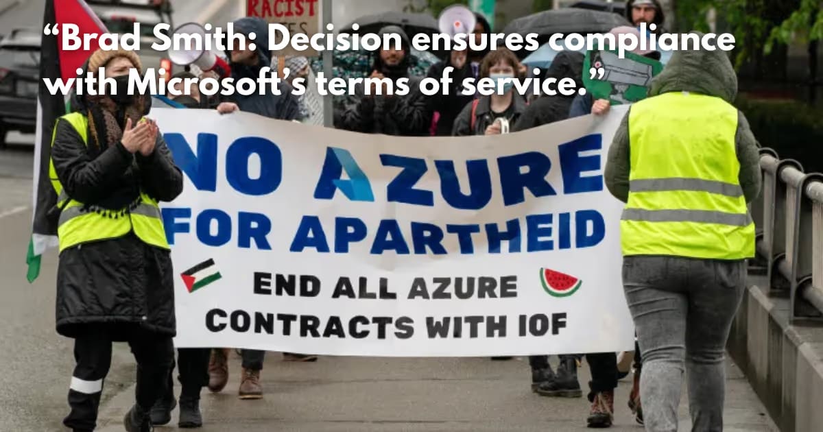 Microsoft Cuts Services to Israel Unit Over Palestinian Surveillance