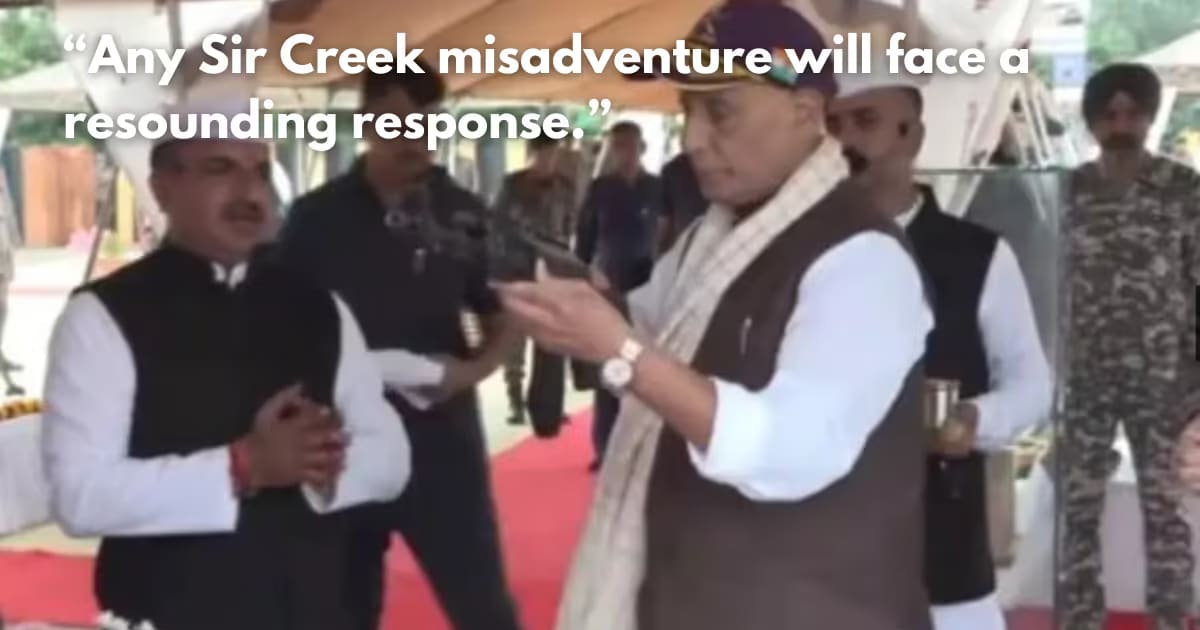 Defence Minister: Sir Creek Misadventure Will Change History