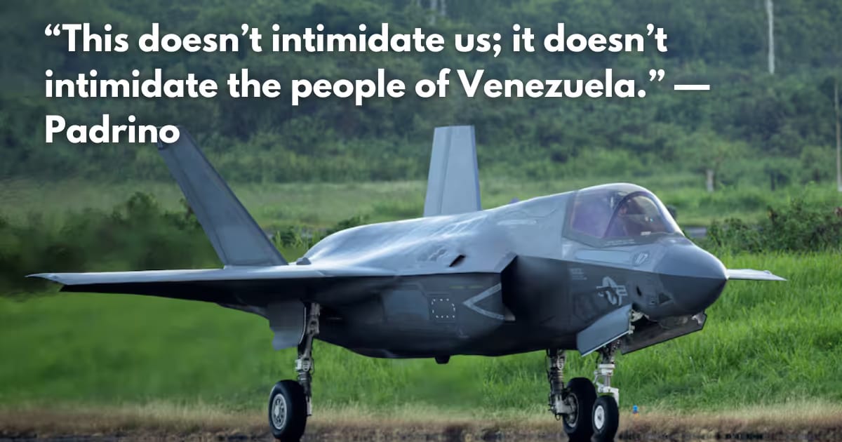 Venezuela Slams US F-35 Jets Near Coast as 'Military Threat'