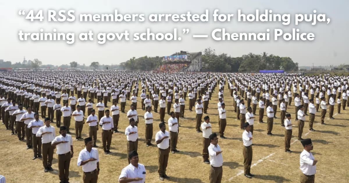 TN Police Arrest RSS Workers for Unauthorized School Event