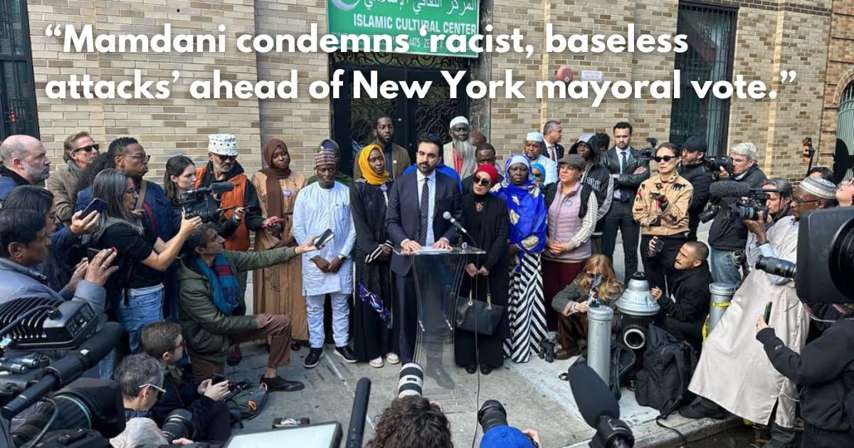 Zohran Mamdani Defends Muslim Faith Against 'Racist, Baseless Attacks' in NYC Mayoral Race