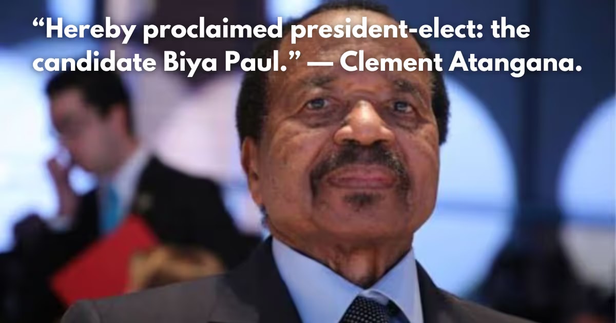 Cameroon Election: Biya Declared Winner Amid Protests & Fraud Claims