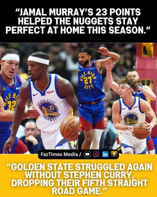 Nuggets Dominate Curry-less Warriors 129-104; Jokic Just Misses Triple-Double