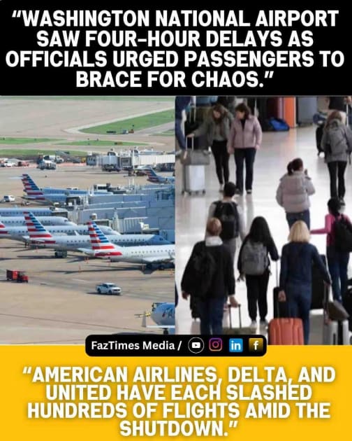 US Government Shutdown: 1000+ Flights Cancelled as Air Travel Chaos Hits 40 Airports