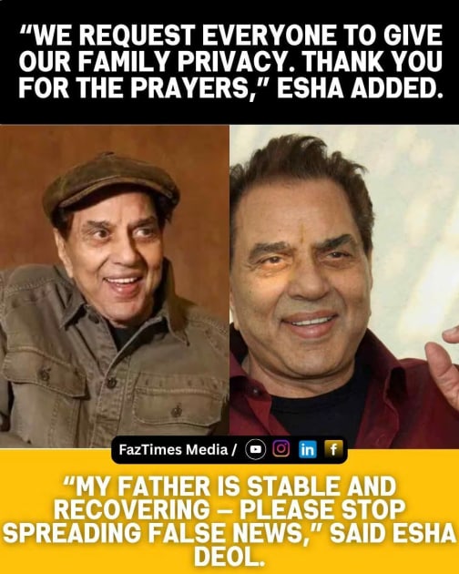 Dharmendra is Stable & Recovering: Family Slams 'False News' & Death Hoax