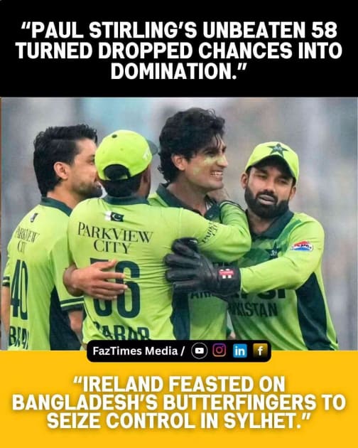 Stirling & Carmichael Feast on Bangladesh 'Butterfingers' in Ireland Test