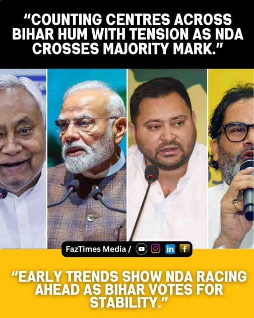 Bihar Election Results LIVE: NDA Crosses Majority Mark, Mahagathbandhan Trails