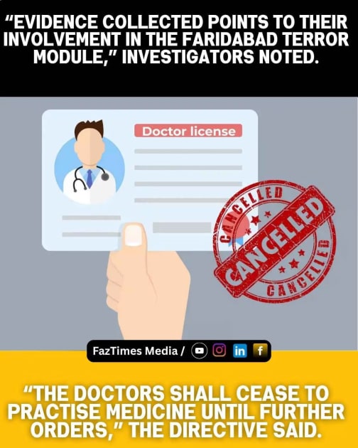 NMC Cancels Licenses of 4 Doctors Linked to Delhi Red Fort Terror Blast