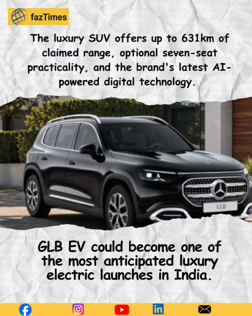 Mercedes-Benz Confirms GLB EV for India, Bringing a New Luxury Electric SUV to the Market