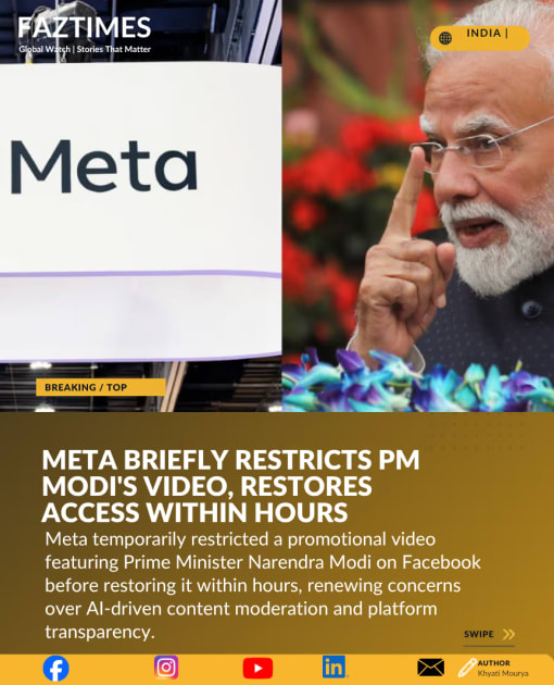 Meta Briefly Blocks PM Modi's Recent Video On Social Media Platform, Restores It Hours Later