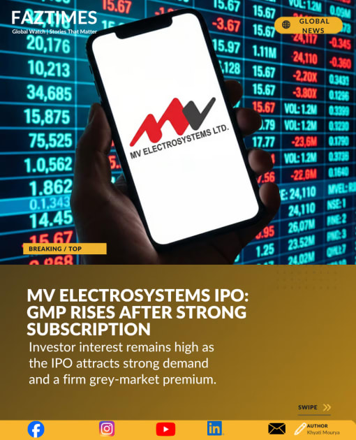 MV Electrosystems IPO Draws Strong Demand as GMP Signals Possible Listing Gains