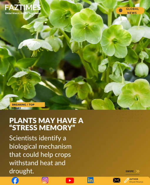 Scientists Identify Plant “Stress Memory” That Could Help Crops Survive Climate Change