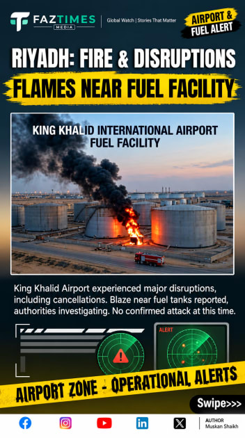Smoke and Flames Seen Near Riyadh Airport After Air-Raid Alert as Yemen Fighting Escalates