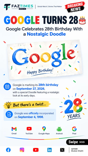 Google Turns 28 With a Nostalgic Doodle; But Why Isn’t Its Birthday September 4?