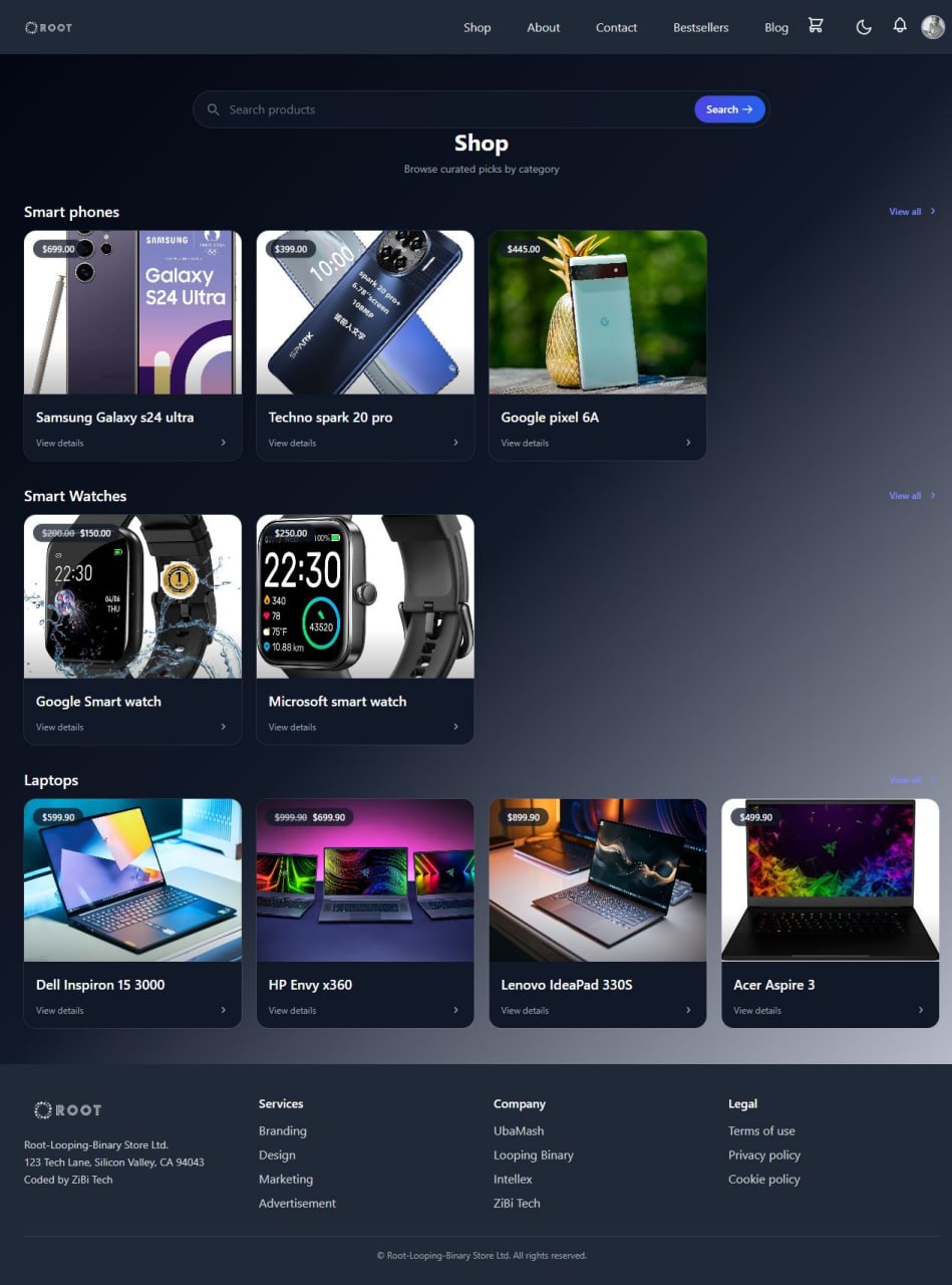 Root Store – Full-Stack E-Commerce Platform — gallery 2