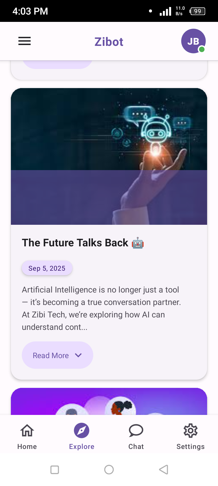 AI Chatbot Mobile Application with Custom AI Agent Integration — gallery 2