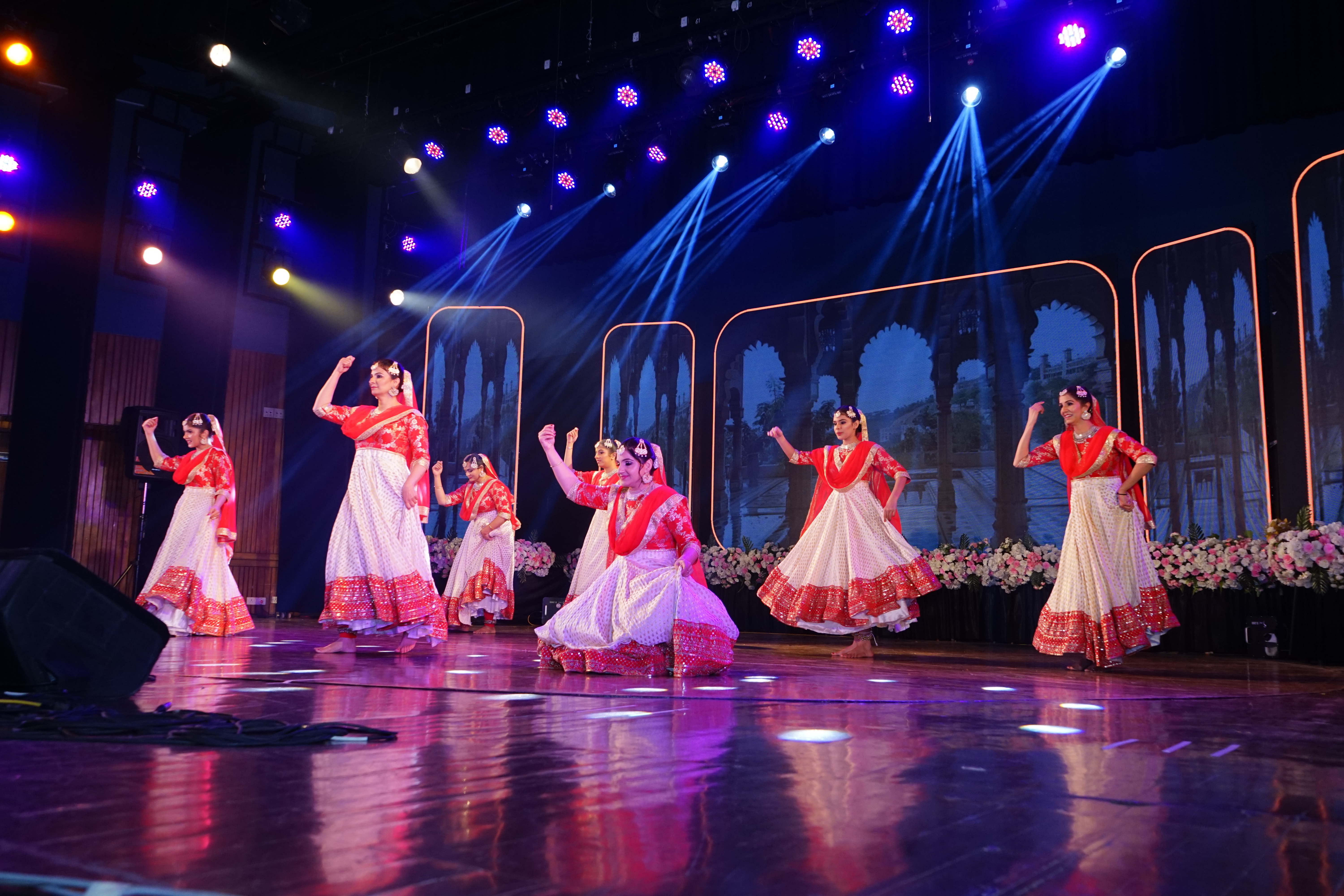 Ladies classical dance class session