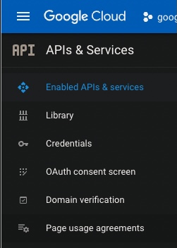 Google API Sidebar