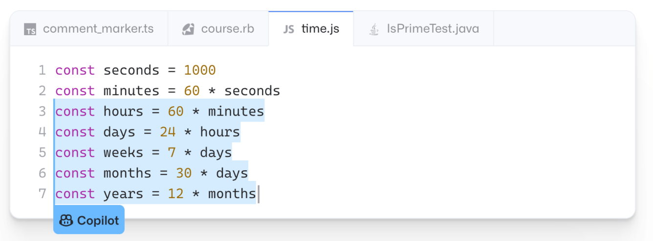 Autofill Repetitive Code