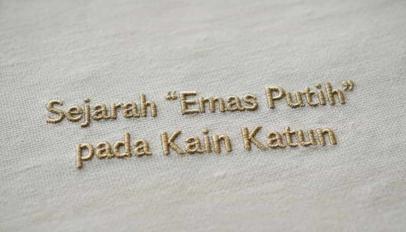 sejarah emas putih pada kain katun