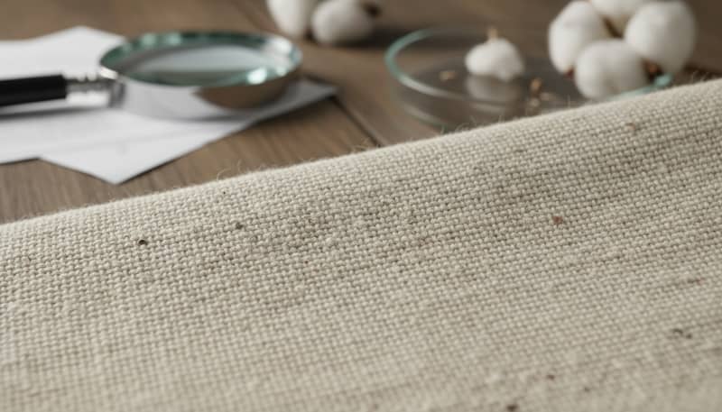 Sains Serat Mentah pada Kain Blacu