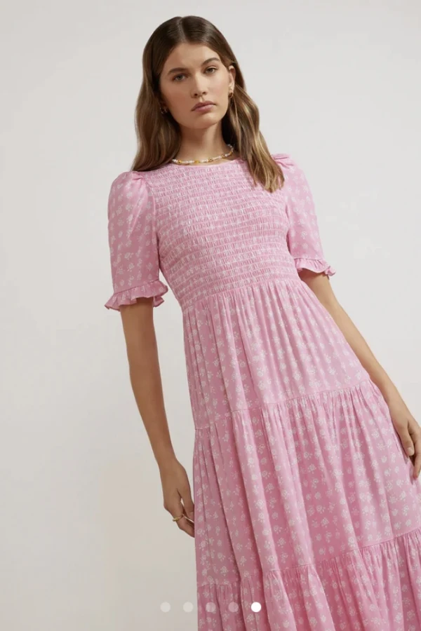 Rent Gracie Pink Floral Dress - Kitri | HURR