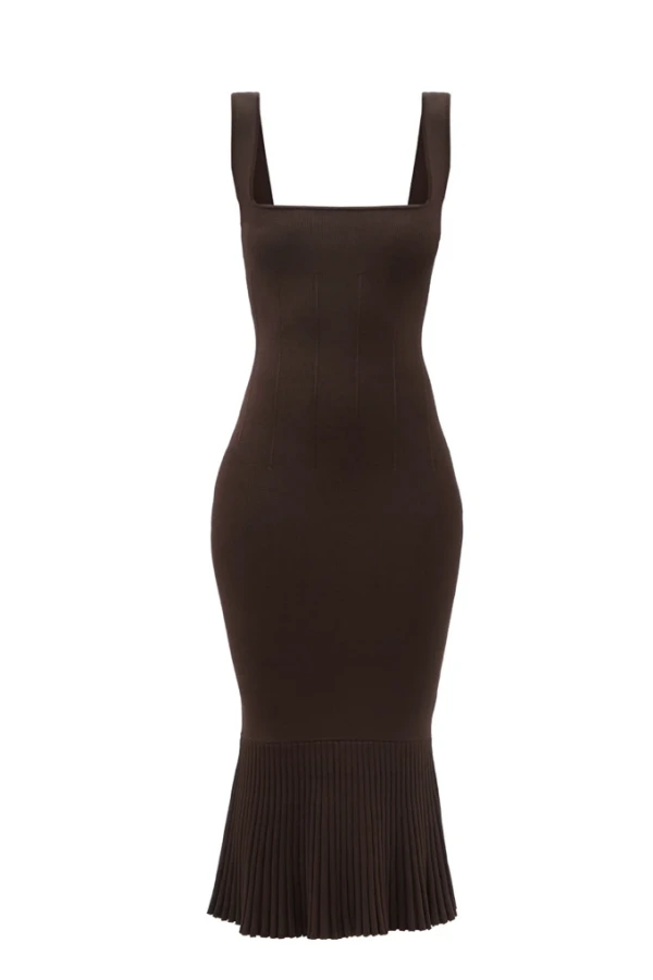 Rent Atlanta square neck knit dress - Galvan | HURR