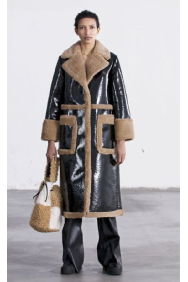 Rent Aubrey Faux Shearling Coat - Stand Studio | HURR