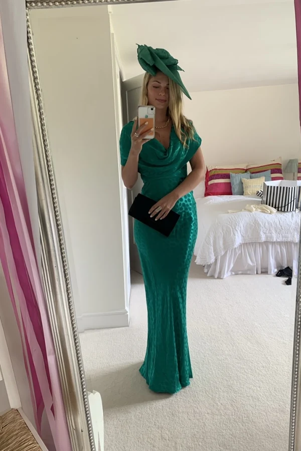 Rent Odessa Green Dress - Rat & Boa | HURR