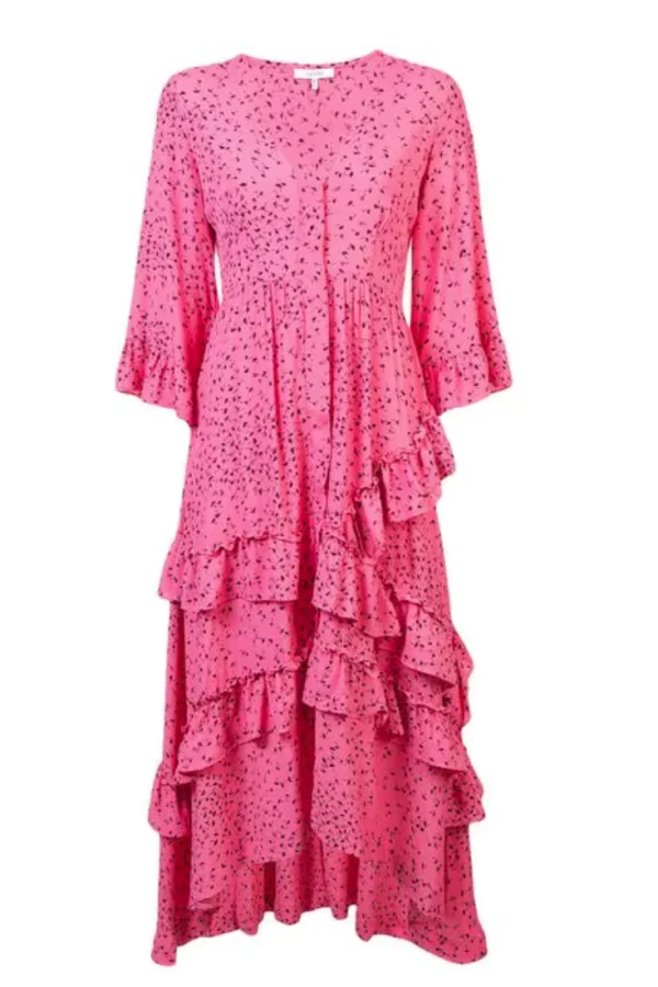 Ganni barra crepe dress 2025